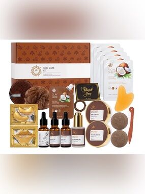 23 Piece Skin Care Kit For Women & Men, Self-Care Gift Set, Spa